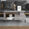 vidaXL Coffee Table Grey Sonoma 90x49x45 cm Engineered Wood