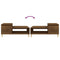 vidaXL Coffee Table Brown Oak 100x50x45 cm Engineered Wood