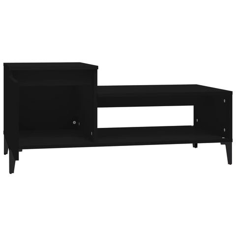 vidaXL Coffee Table Black 100x50x45 cm Engineered Wood
