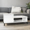 vidaXL Coffee Table High Gloss White 100x50x45 cm Engineered Wood