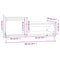 vidaXL Coffee Table Concrete Grey 100x50x45 cm Engineered Wood