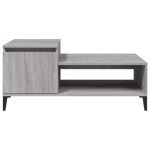 vidaXL Coffee Table Grey Sonoma 100x50x45 cm Engineered Wood