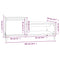 vidaXL Coffee Table Grey Sonoma 100x50x45 cm Engineered Wood