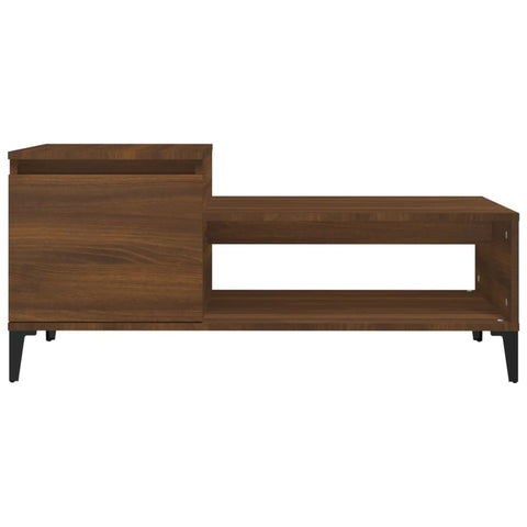 vidaXL Coffee Table Brown Oak 100x50x45 cm Engineered Wood