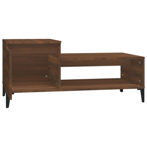 vidaXL Coffee Table Brown Oak 100x50x45 cm Engineered Wood