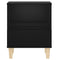 vidaXL Bedside Cabinet Black 40x35x50 cm