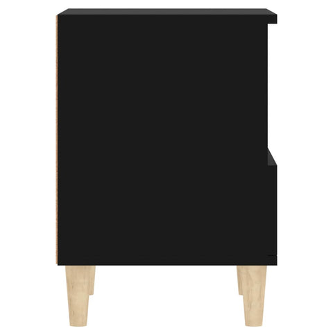 vidaXL Bedside Cabinet Black 40x35x50 cm