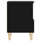 vidaXL Bedside Cabinet Black 40x35x50 cm