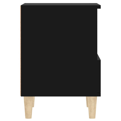 vidaXL Bedside Cabinets 2 pcs Black 40x35x50 cm