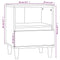 vidaXL Bedside Cabinets 2 pcs Black 40x35x50 cm