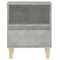 vidaXL Bedside Cabinets 2 pcs Concrete Grey 40x35x50 cm