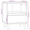 vidaXL Bedside Cabinets 2 pcs Concrete Grey 40x35x50 cm