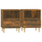 vidaXL Bedside Cabinets 2 pcs Smoked Oak 40x35x50 cm