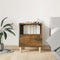 vidaXL Bedside Cabinets 2 pcs Smoked Oak 40x35x50 cm
