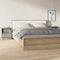 vidaXL Bedside Cabinets 2 pcs Grey Sonoma 40x35x50 cm