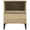 vidaXL Bedside Cabinet Sonoma Oak 40x35x50 cm