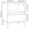 vidaXL Bedside Cabinets 2 pcs Smoked Oak 40x35x50 cm