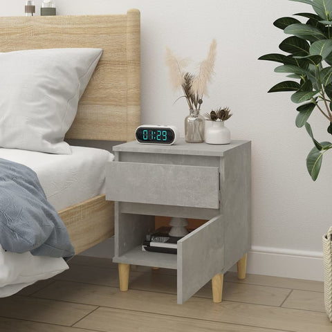 vidaXL Bedside Cabinet Concrete Grey 40x35x50 cm