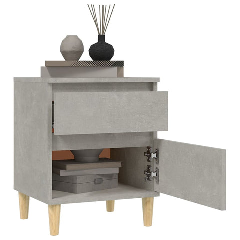 vidaXL Bedside Cabinet Concrete Grey 40x35x50 cm