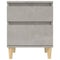vidaXL Bedside Cabinet Concrete Grey 40x35x50 cm