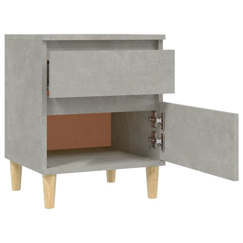 vidaXL Bedside Cabinet Concrete Grey 40x35x50 cm