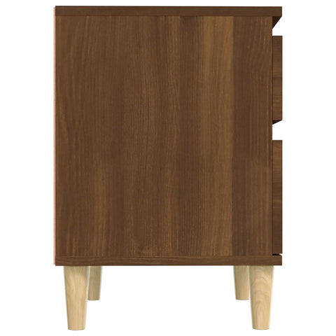 vidaXL Bedside Cabinet Brown Oak 40x35x50 cm