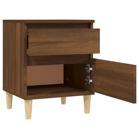 vidaXL Bedside Cabinet Brown Oak 40x35x50 cm