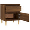vidaXL Bedside Cabinet Brown Oak 40x35x50 cm