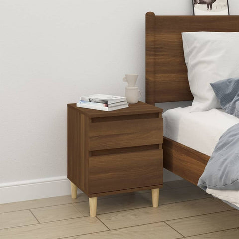 vidaXL Bedside Cabinet Brown Oak 40x35x50 cm