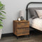 vidaXL Bedside Cabinet Smoked Oak 40x35x50 cm
