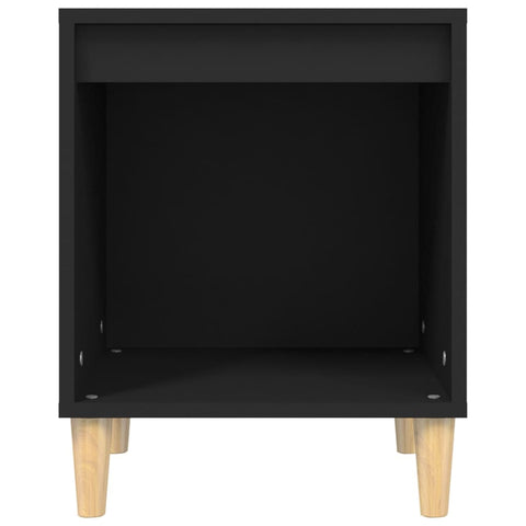 vidaXL Bedside Cabinet Black 40x35x50 cm Engineered Wood