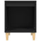 vidaXL Bedside Cabinet Black 40x35x50 cm Engineered Wood