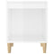 vidaXL Bedside Cabinet High Gloss White 40x35x50 cm Engineered Wood