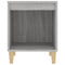 vidaXL Bedside Cabinet Grey Sonoma 40x35x50 cm