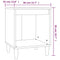 vidaXL Bedside Cabinet Grey Sonoma 40x35x50 cm