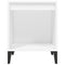 vidaXL Bedside Cabinet White 40x35x50 cm