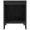 vidaXL Bedside Cabinet Black 40x35x50 cm