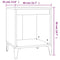 vidaXL Bedside Cabinet Black 40x35x50 cm