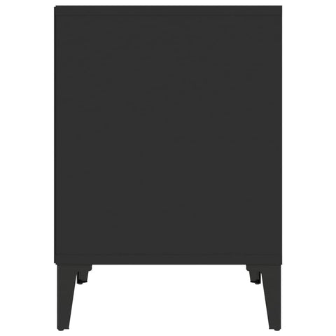 vidaXL Bedside Cabinets 2 pcs Black 40x35x50 cm