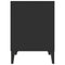 vidaXL Bedside Cabinets 2 pcs Black 40x35x50 cm