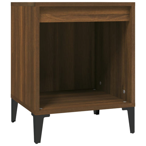 vidaXL Bedside Cabinets 2 pcs Brown Oak 40x35x50 cm