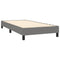 vidaXL Bed Frame without Mattress Dark Grey 90x200 cm Fabric