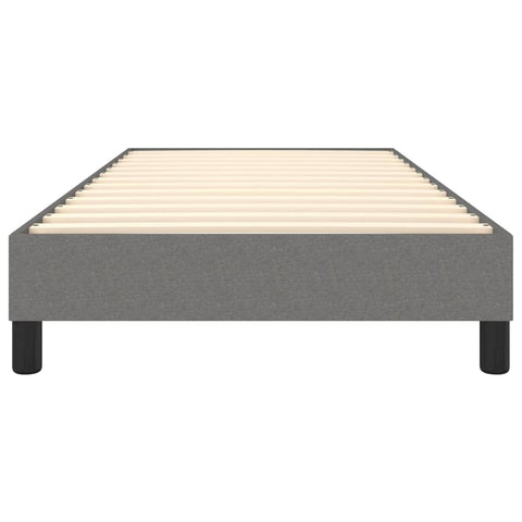 vidaXL Bed Frame without Mattress Dark Grey 90x200 cm Fabric