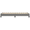 vidaXL Bed Frame without Mattress Dark Grey 90x200 cm Fabric