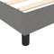 vidaXL Bed Frame without Mattress Dark Grey 90x200 cm Fabric