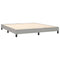 vidaXL Bed Frame without Mattress Light Grey 180x200 cm Super King Fabric