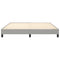vidaXL Bed Frame without Mattress Light Grey 180x200 cm Super King Fabric