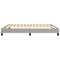 vidaXL Bed Frame without Mattress Light Grey 180x200 cm Super King Fabric