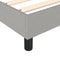 vidaXL Bed Frame without Mattress Light Grey 180x200 cm Super King Fabric