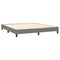 vidaXL Bed Frame without Mattress Dark Grey 180x200 cm Super King Fabric